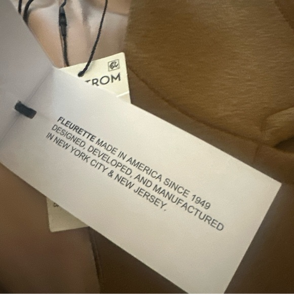 Fleurette (NWT $1,598) Kate Cashmere Wool Coat in Vicuna Size 16 W - Picture 4 of 14